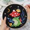 3 Sets Frog Embroidery Kits for Beginners,Cross Stitch Kit for Adults,Crewel Starters Needlepoint with Embroidery Hoop,Threads and Instruction